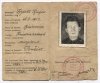 LEGITIMATION. Legitymacja. The Polish Associacion [!] at Germany. Związek Polaków w Niemczech. Legitymacja członkowska wystawiona Rufinowi Ryszce z Friedrichstadt 8 X 1945.